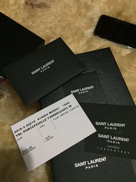 fake ysl shoes|ysl authenticity card.